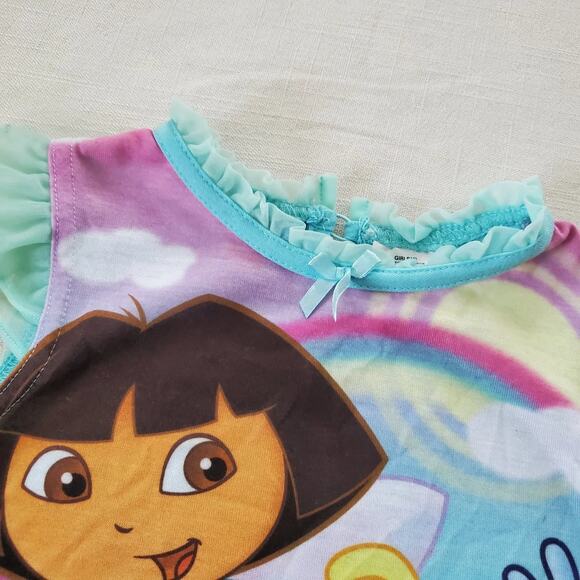 Y2k New Dora & Boots PJ Top 4t - Picture 2 of 10